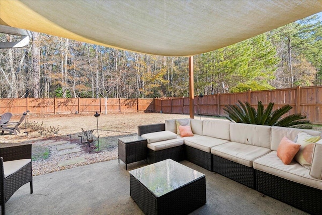 view of patio / terrace with outdoor lounge area