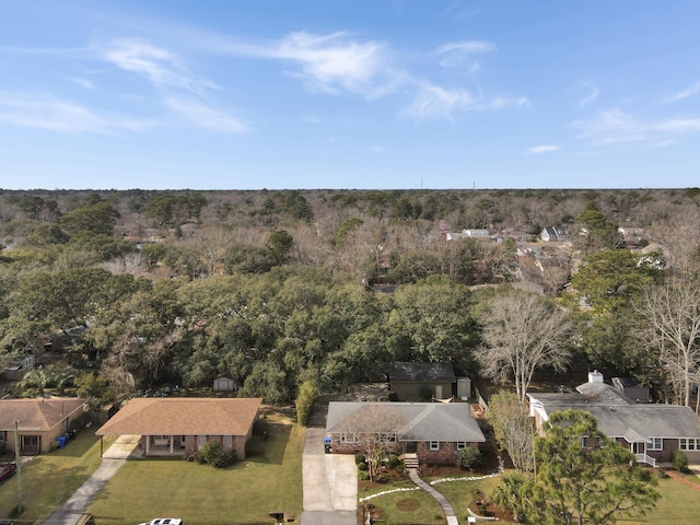 aerial view featuring a residential view