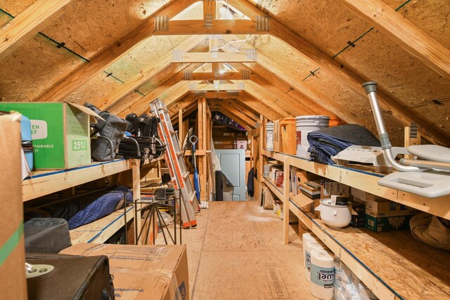 view of attic