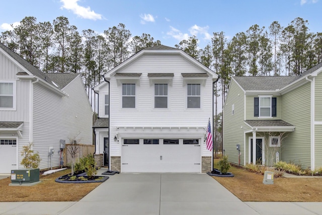 front facade featuring a garage