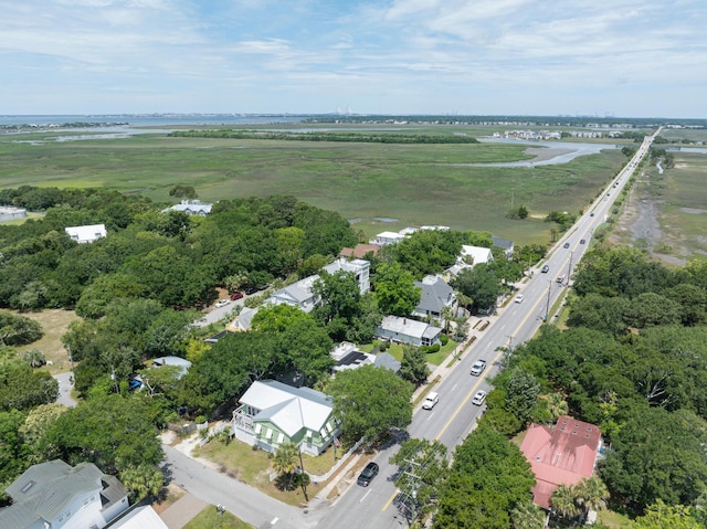 2218 Myrtle Ave, Sullivans Island, SC 29482 - aerial overview of property's location with a major roadway and a nearby body of water