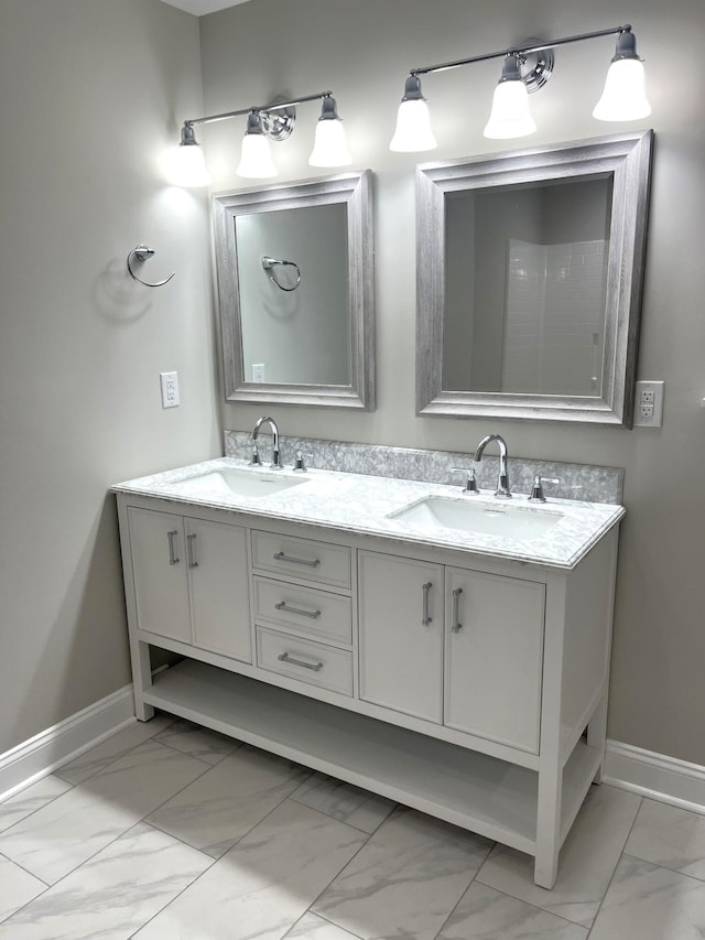 bathroom featuring vanity