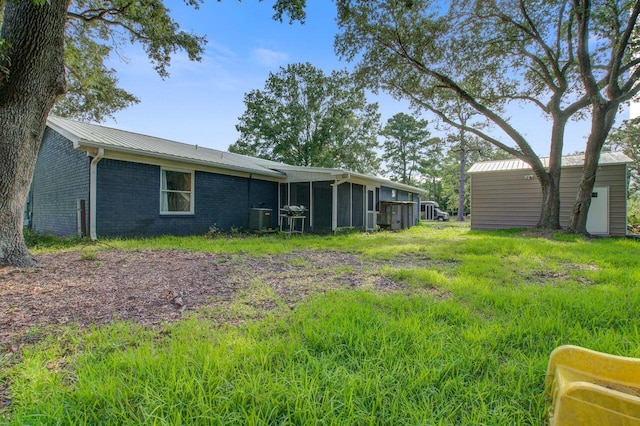 back of property with cooling unit