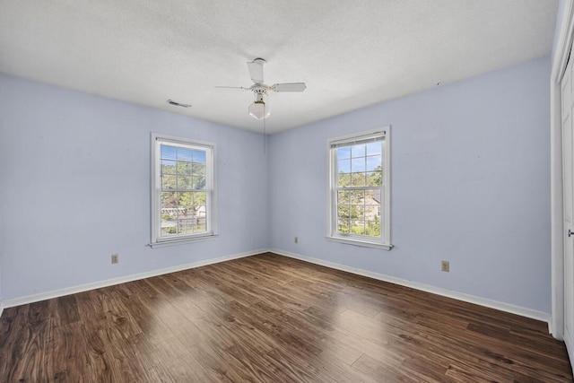 305 Whitewood Ct, Moncks Corner, SC 29461 - unfurnished room with dark wood finished floors, a ceiling fan, and baseboards