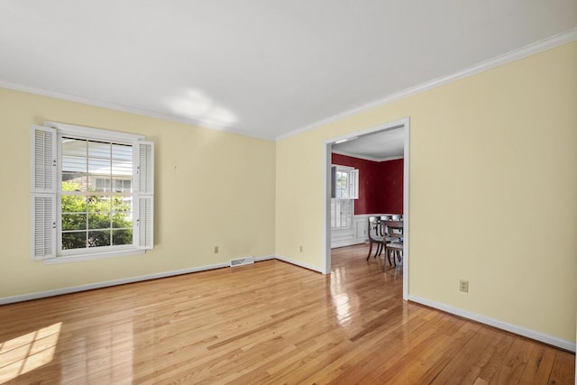 305 Whitewood Ct, Moncks Corner, SC 29461 - unfurnished room with ornamental molding, light wood-style flooring, and baseboards