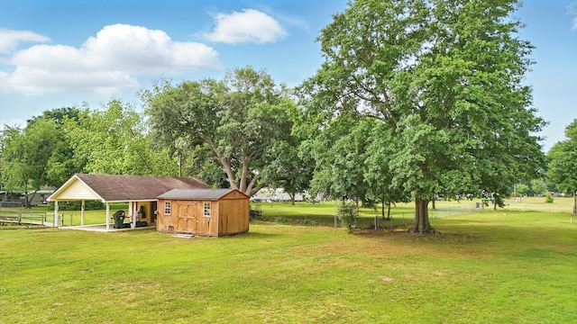 449 Mary Lou Ln, Moncks Corner, SC 29461 - view of yard with an outdoor structure and a shed