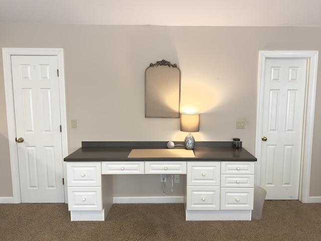 1736 James Basford Pl, Mount Pleasant, SC 29466 - unfurnished office featuring built in study area, carpet floors, and baseboards