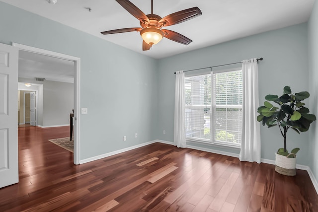 700 Daniel Ellis Dr Unit 3108, Charleston, SC 29412 - empty room featuring wood finished floors, ceiling fan, and a pendent fire sprinkler
