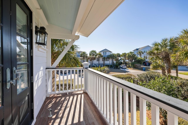 balcony featuring a residential view