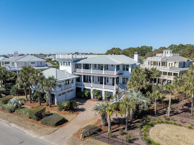 bird's eye view featuring a residential view