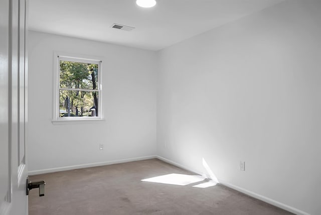 view of carpeted empty room