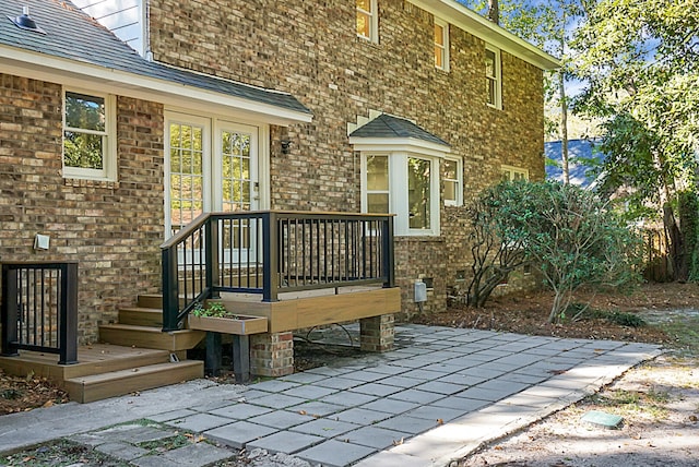 deck with a patio area