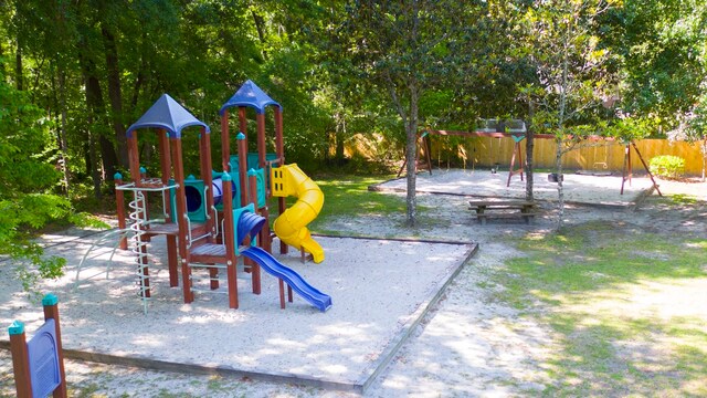 view of play area