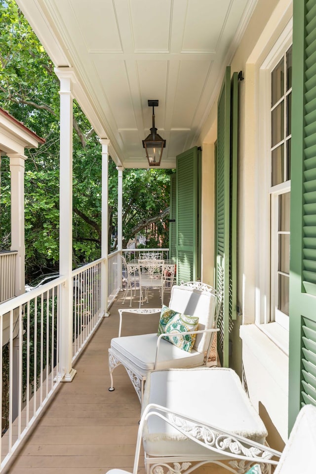 balcony with a porch