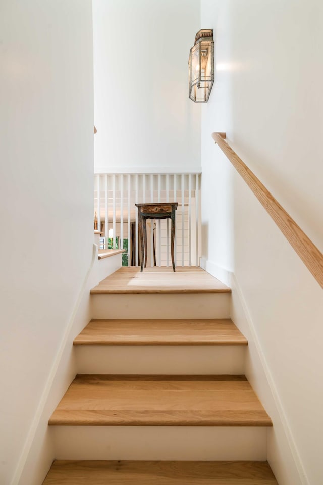 view of stairway