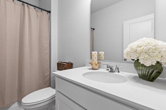 1173 Wading Point Blvd, Huger, SC 29450 - full bathroom with toilet, vanity, and curtained shower