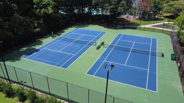 view of tennis court