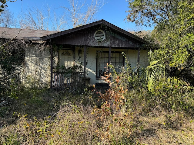 view of bungalow