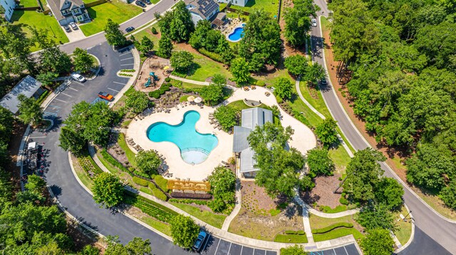 9710 Table Mountain Ln, Ladson, SC 29456 - drone / aerial view of a pool area