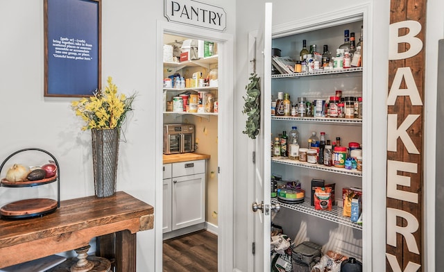 view of pantry