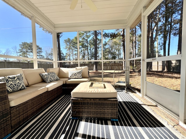 view of sunroom / solarium