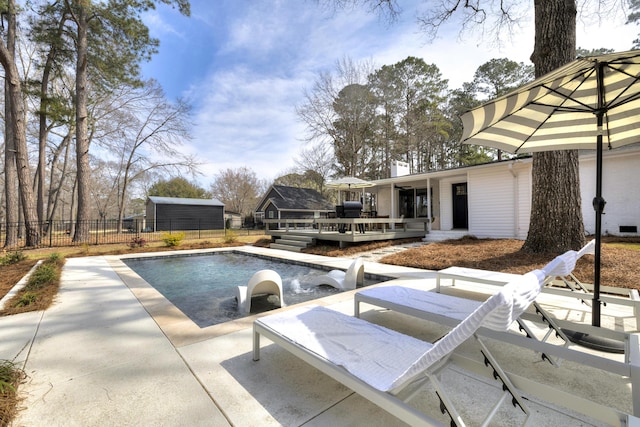 1762 James Loop Rd, Manning, SC 29102 - view of pool featuring a deck and a patio