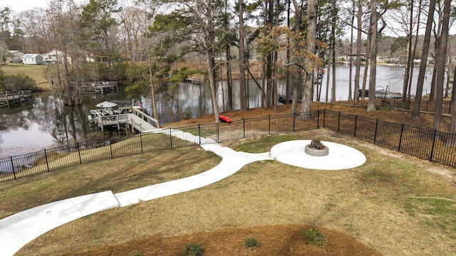 1762 James Loop Rd, Manning, SC 29102 - view of yard with a water view