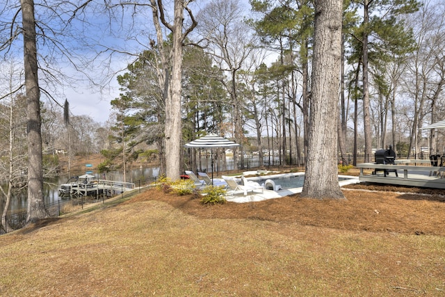 1762 James Loop Rd, Manning, SC 29102 - view of yard with a water view