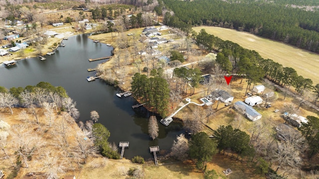 1762 James Loop Rd, Manning, SC 29102 - aerial overview of property's location with a nearby body of water and a forest