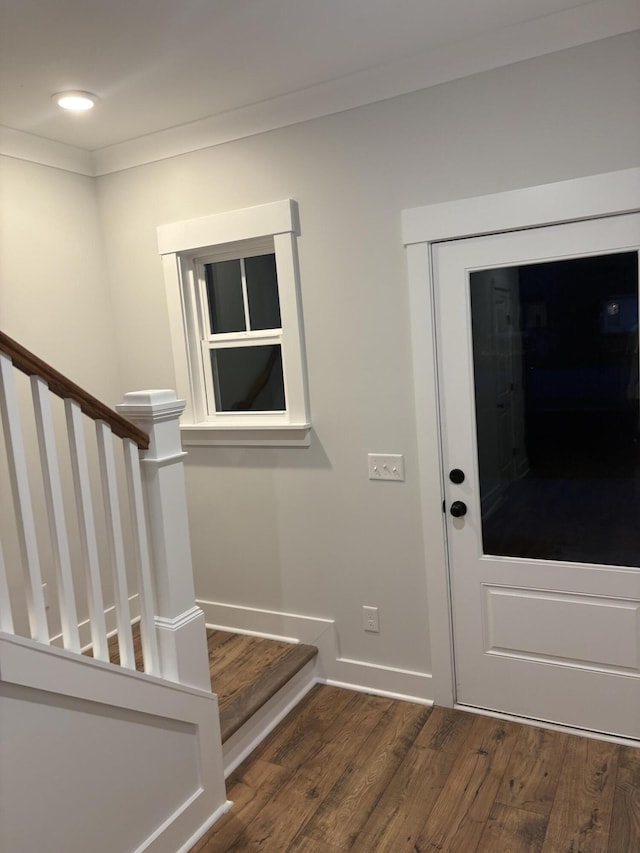 641 Magnolia Rd, Charleston, SC 29407 - foyer featuring wood finished floors, stairs, and recessed lighting