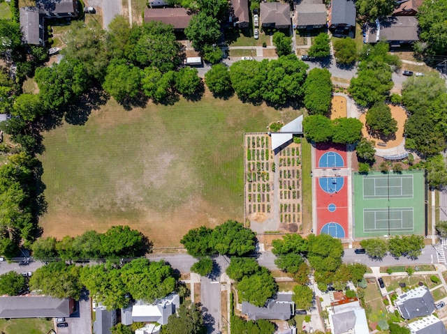 drone / aerial view with a residential view