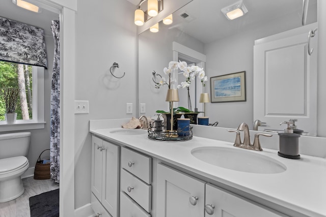 129 Martins Point Dr, Wando, SC 29492 - full bath featuring toilet and double vanity