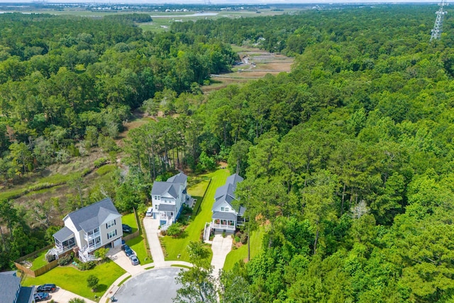 129 Martins Point Dr, Wando, SC 29492 - aerial view of a heavily wooded area