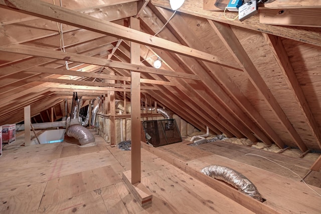 view of attic