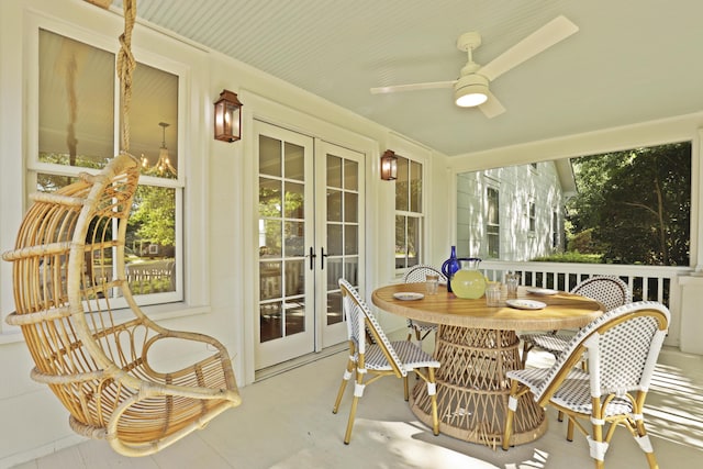 2060 Wappoo Hall Rd, Charleston, SC 29412 - sunroom / solarium with french doors