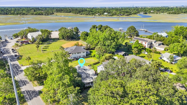 2060 Wappoo Hall Rd, Charleston, SC 29412 - aerial view of a large body of water and a tree filled landscape
