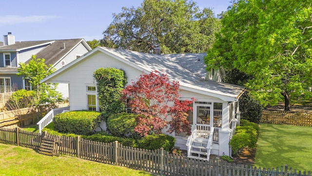 2060 Wappoo Hall Rd, Charleston, SC 29412 - view of front of house with stairs and roof with shingles