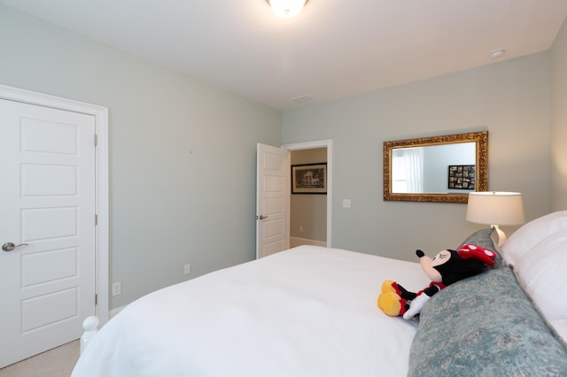 bedroom with carpet flooring