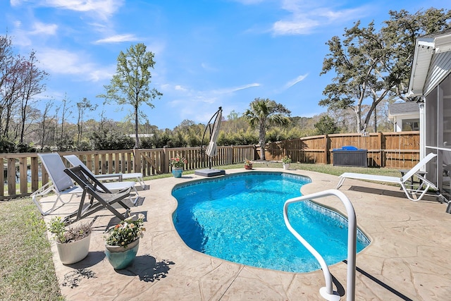 1173 Triple Crown Ct, Mount Pleasant, SC 29429 - view of pool with a fenced in pool, a fenced backyard, and a patio area