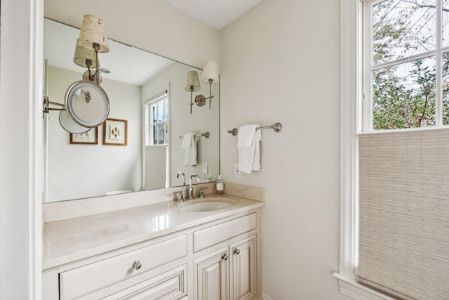 bathroom with vanity