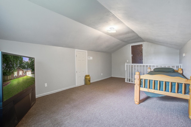 110 Terry Ave, Summerville, SC 29485 - carpeted bedroom with lofted ceiling and baseboards