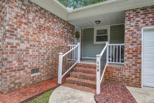 110 Terry Ave, Summerville, SC 29485 - property entrance with brick siding and a porch