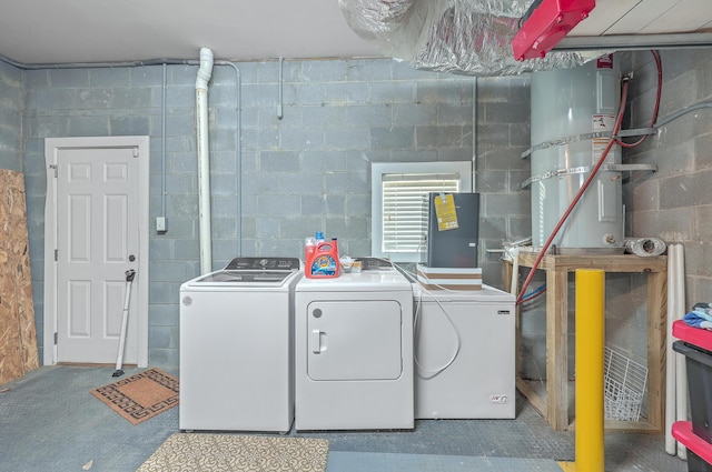 laundry area featuring separate washer and dryer