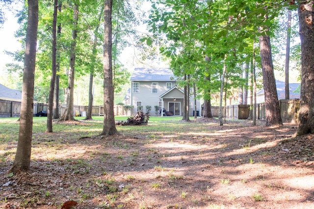 view of fenced backyard