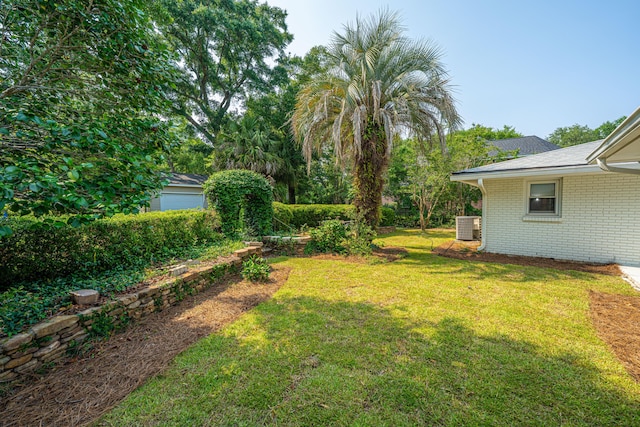881 Evans Rd, Charleston, SC 29412 - view of green lawn featuring central AC unit