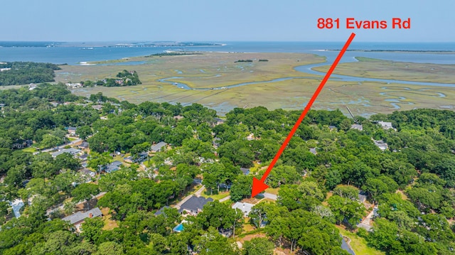 881 Evans Rd, Charleston, SC 29412 - view of property location featuring a nearby body of water and a tree filled landscape
