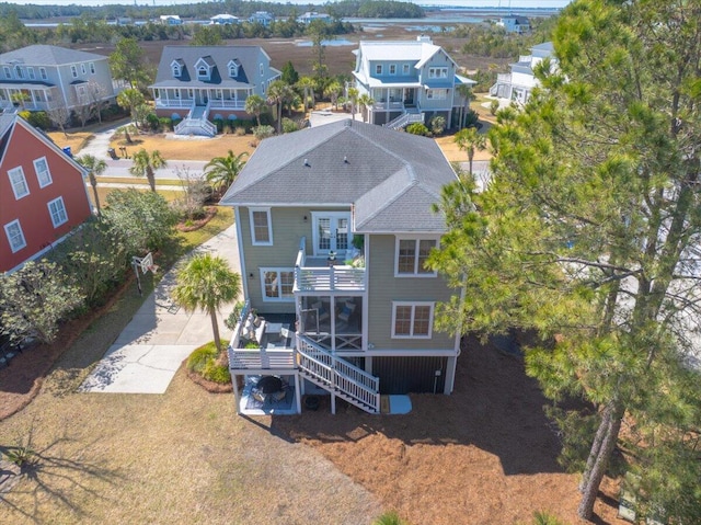 birds eye view of property featuring a residential view