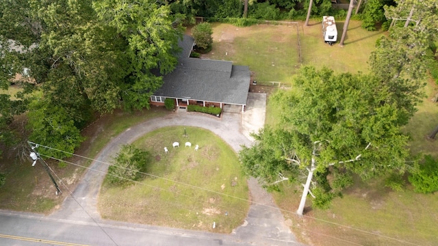 view from above of property