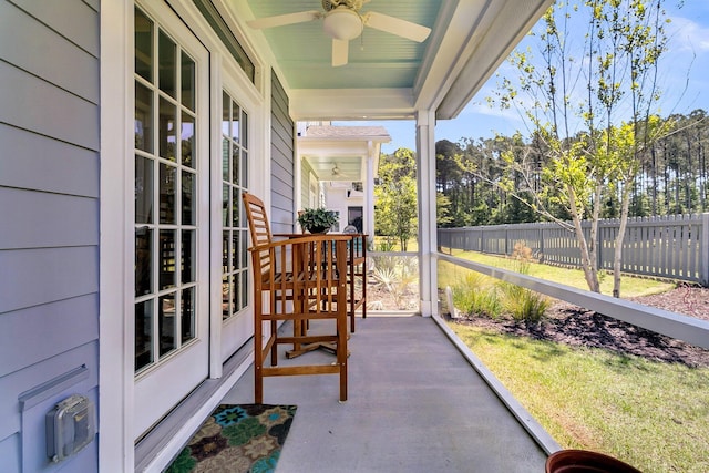 3529 Habenaria Rd Unit 33, Mount Pleasant, SC 29466 - sunroom / solarium with a ceiling fan