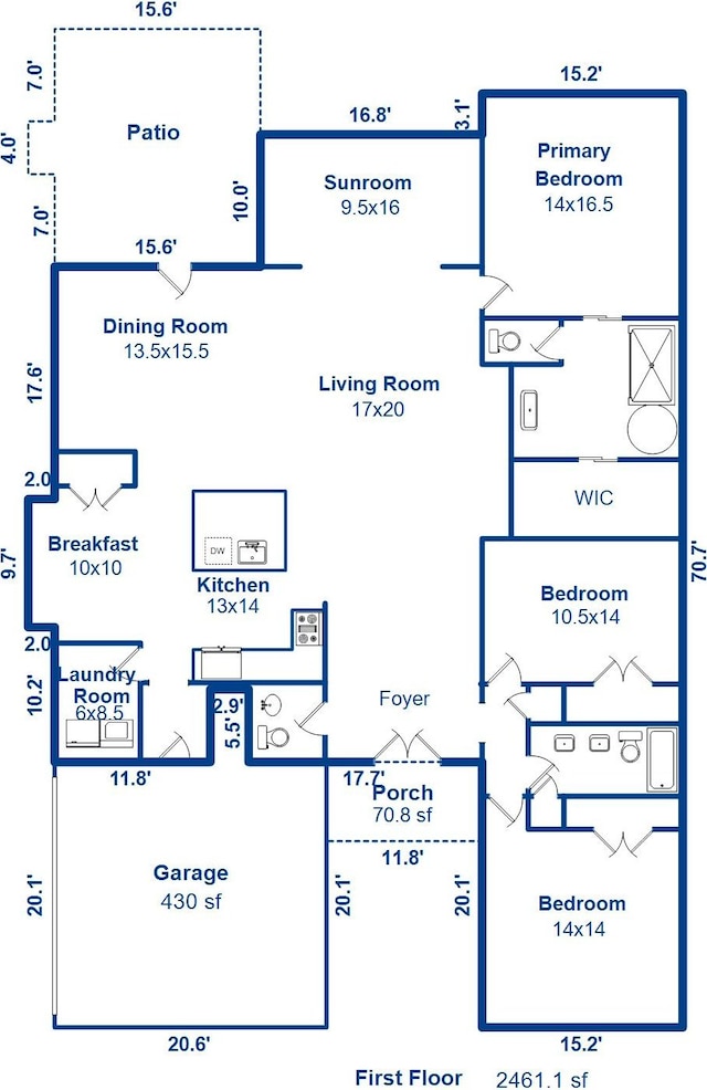 225 Camber Rd, Huger, SC 29450 - floor plan / room layout